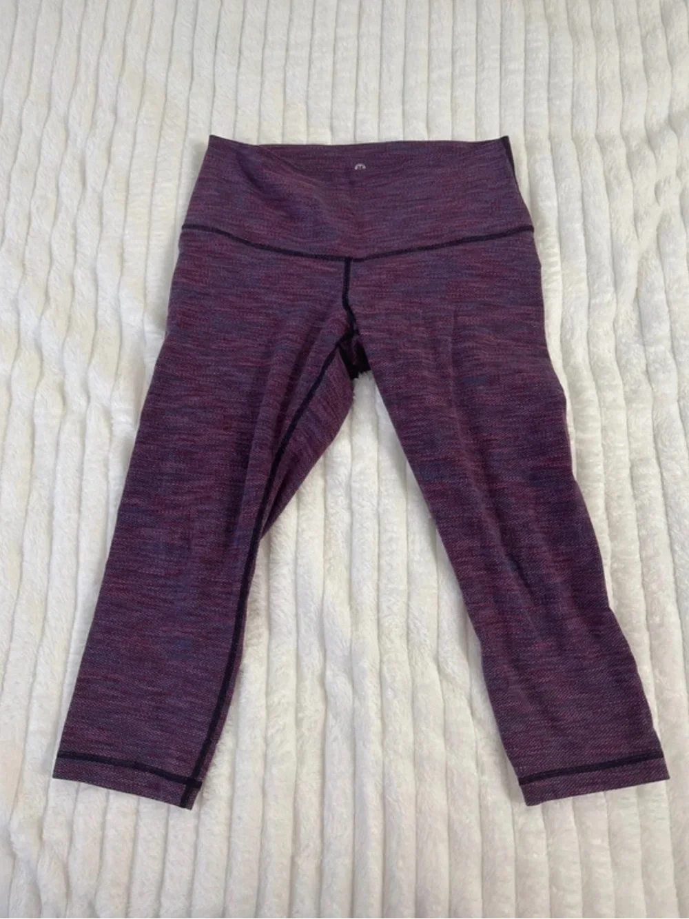 lululemon athletica Heathered Plum Cropped Leggings